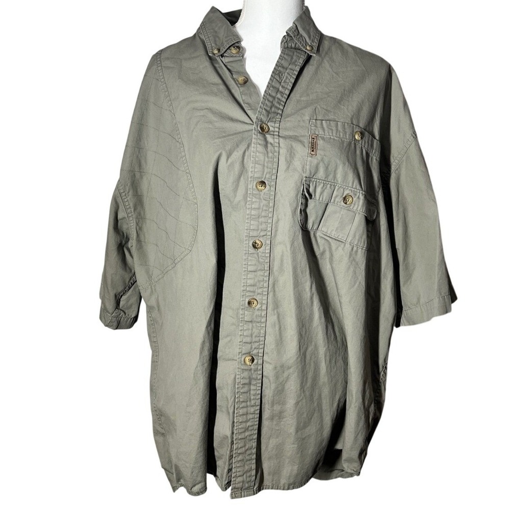 Magellan Sportswear‎ XXL Men's Vented Fishing Shirt Gray Khaki Cotton Button Up